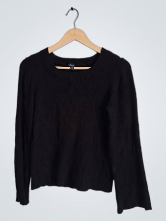 Splendid Black Long Sleeve Sweater