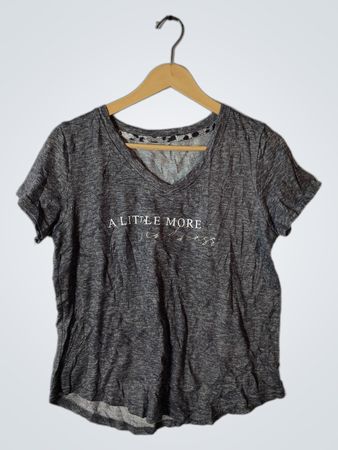 Gray T-Shirt with Text