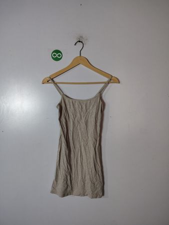 Beige Spaghetti Strap Top