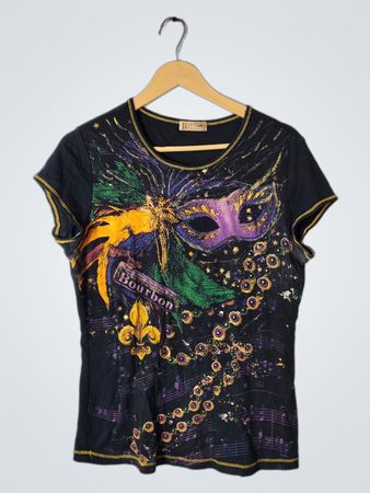 Blue Canyon Mardi Gras Graphic T-Shirt