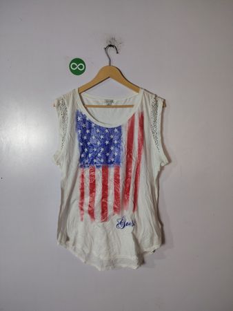 American Flag Graphic Sleeveless Top