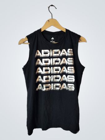 Adidas Black Logo Tank Top