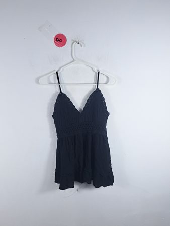 Black Crochet Top