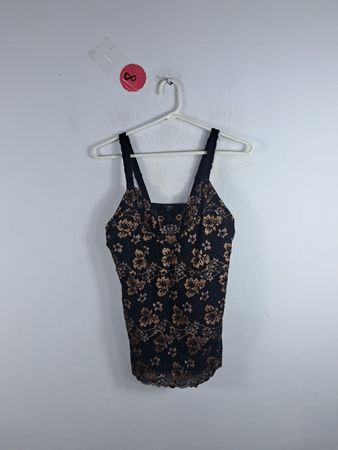 Casabella Black Floral Camisole