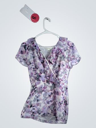 Banana Republic Floral Wrap Blouse