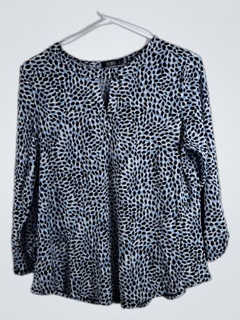 Cure Long Sleeve Animal Print Top