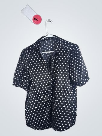 Black and White Polka Dot Romper