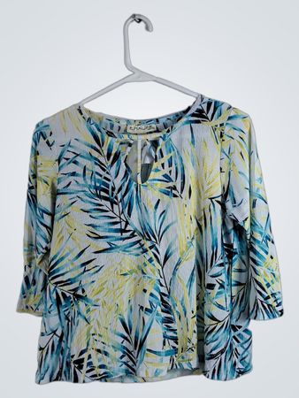 Emaline Petite Tropical Print Top