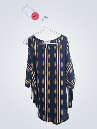 Umgee Blue and Gold Dress