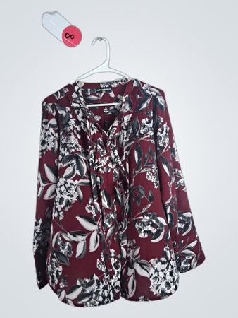 Karl Lagerfeld Paris Floral Blouse