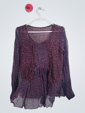 Sheer Purple Blouse