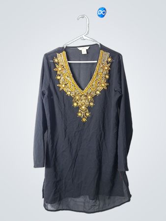 Black Embellished Top