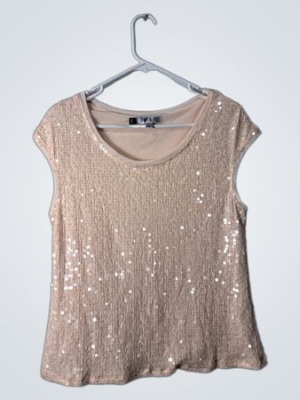 Jennifer Lopez Sequined Sleeveless Top