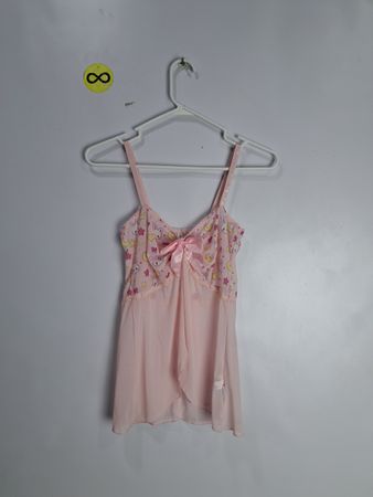 Little for Big Pink Printed Cami Top