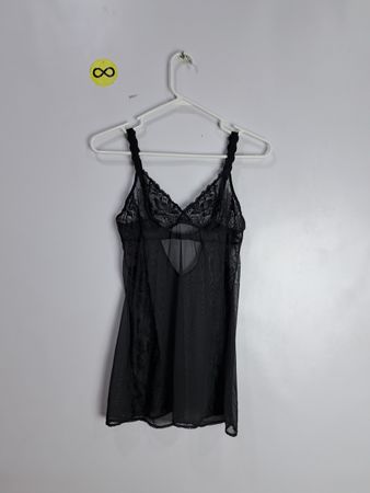 Black Lace Mesh Cami Top