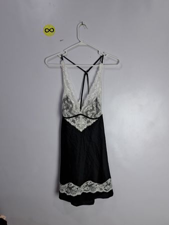 Jezebel Black and White Lace Dress
