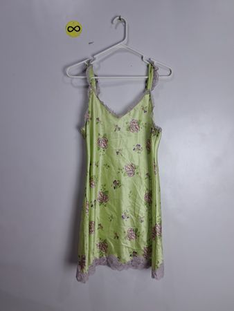 Green Floral Nightgown