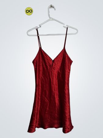Jones New York Red Satin Slip Dress