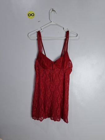 Enchanting Red Lace Camisole