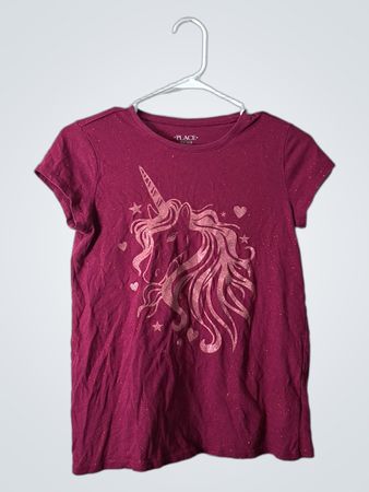 The Children's Place Girls' Sparkly Unicorn T-Shirt