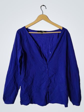 French Connection Blue Long-Sleeve Shirt