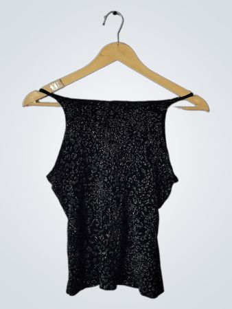 Black Sequined Top