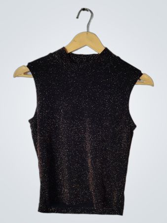 trendstile black glittery top