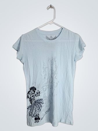 Light Blue Graphic T-Shirt