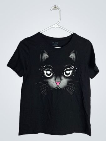 The Children's Place Black Cat Graphic T-Shirt