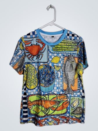 Seafood-Themed T-Shirt