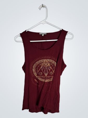 Charlotte Russe Graphic Sleeveless Tank Top