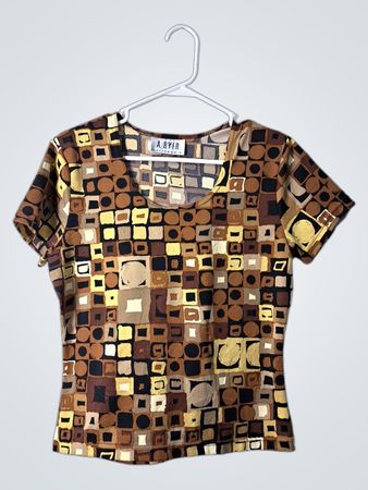 A. BYER California Geometric Pattern Top