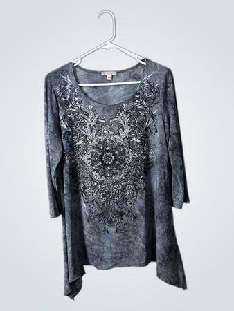 Gray Paisley Shirt