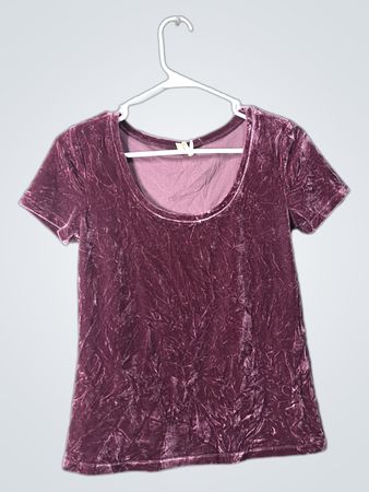 Maroon Velvet Top