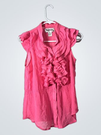 Pink Ruffled Blouse