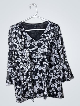 ALFANI Floral Peplum Top