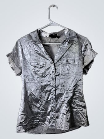 Cotton Express Gray Camouflage Shirt