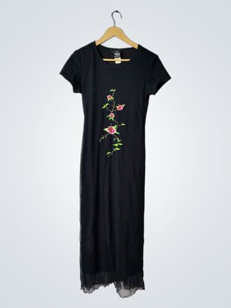 My Michelle Black Floral Dress