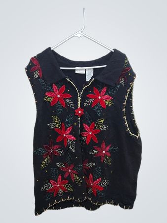 White Stag Women's Plus Embroidered Sleeveless Top