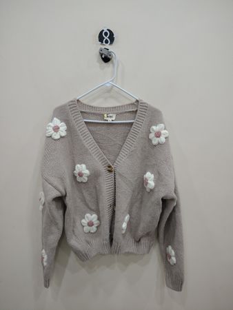 Bibi Floral Knit Cardigan