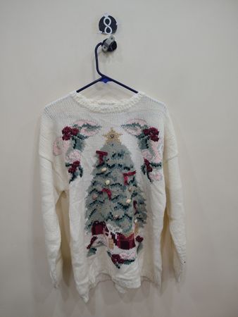 Karen Scott Christmas Tree Sweater