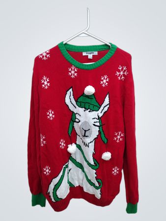 imagin8 Christmas Llama Sweater