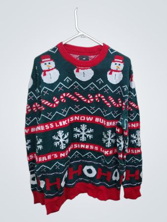 H&M Christmas Snowman Knit Sweater