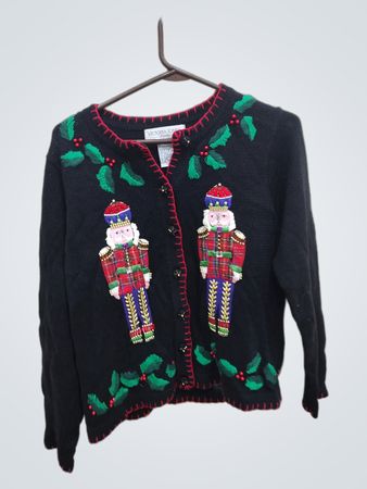 Victoria Jones Petite Christmas Nutcracker Sweater