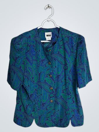 Leslie Fay Paisley Blouse