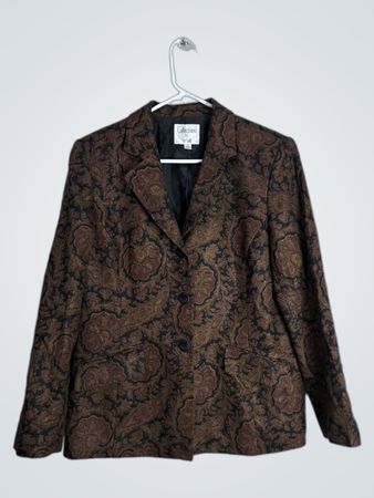 Brown Paisley Blazer