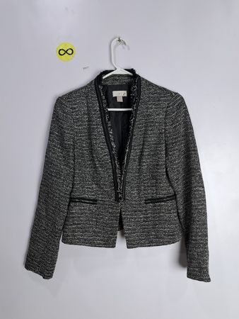 LOFT Grey Tweed Blazer