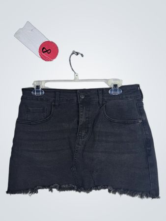 Black Denim Skirt