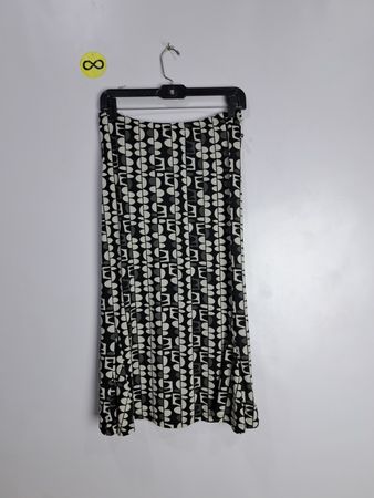 Michael P. Black and White Polka Dot Skirt