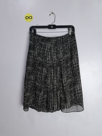 Coldwater Creek Black and White Speckled Skirt